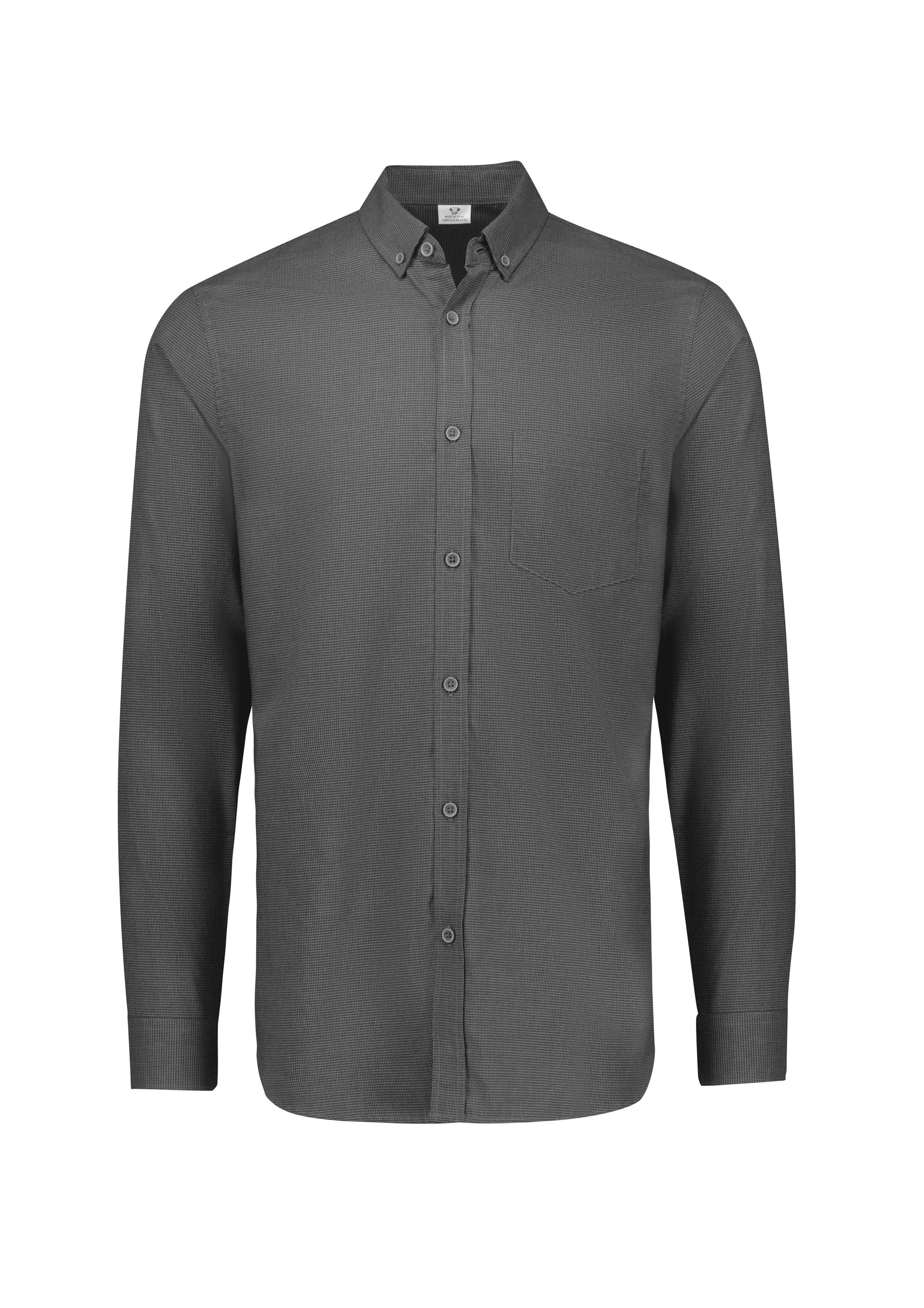 Soul Mens Long Sleeve Shirt — Grey
