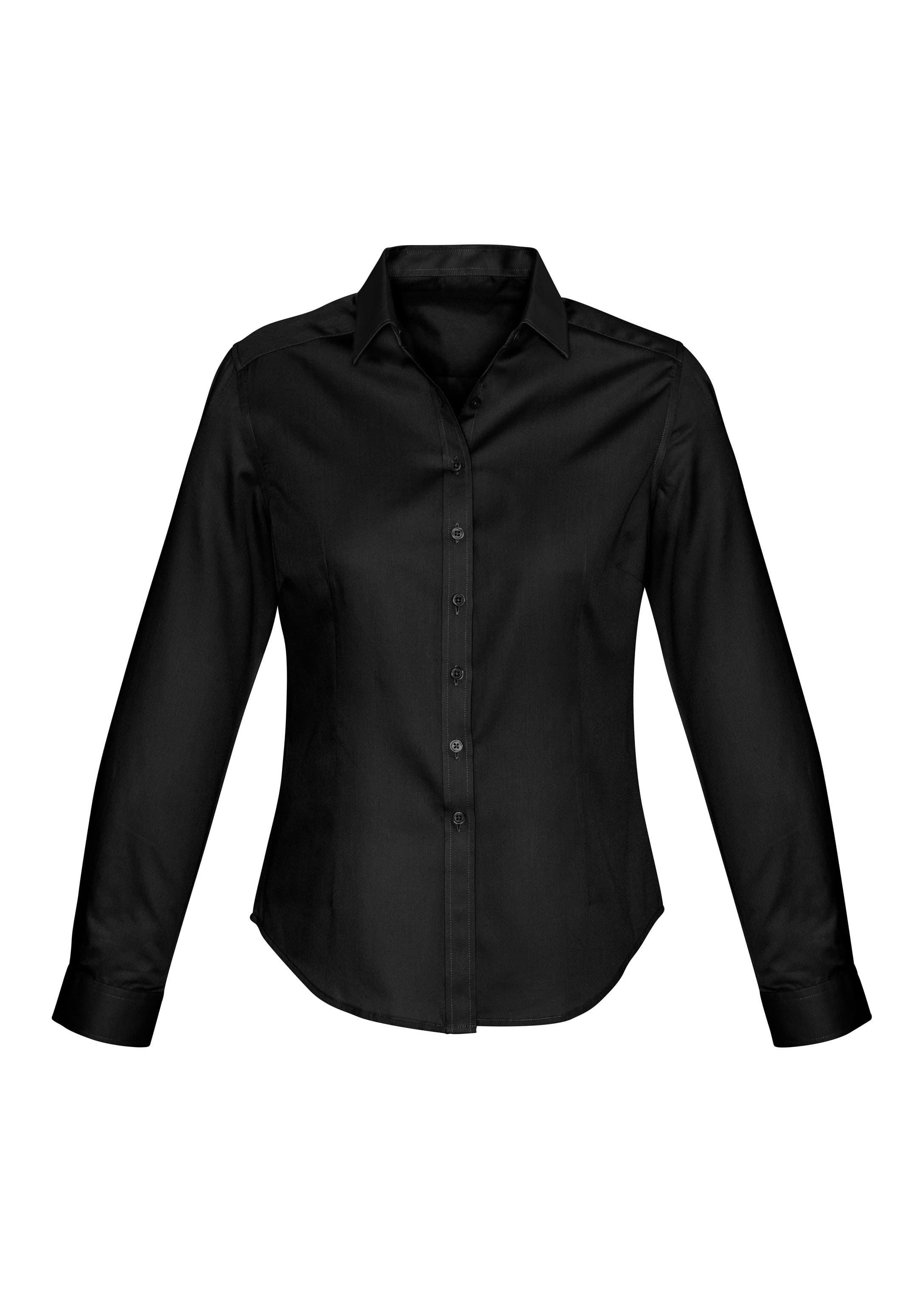 Dalton Womens Long Sleeve Shirt — Black