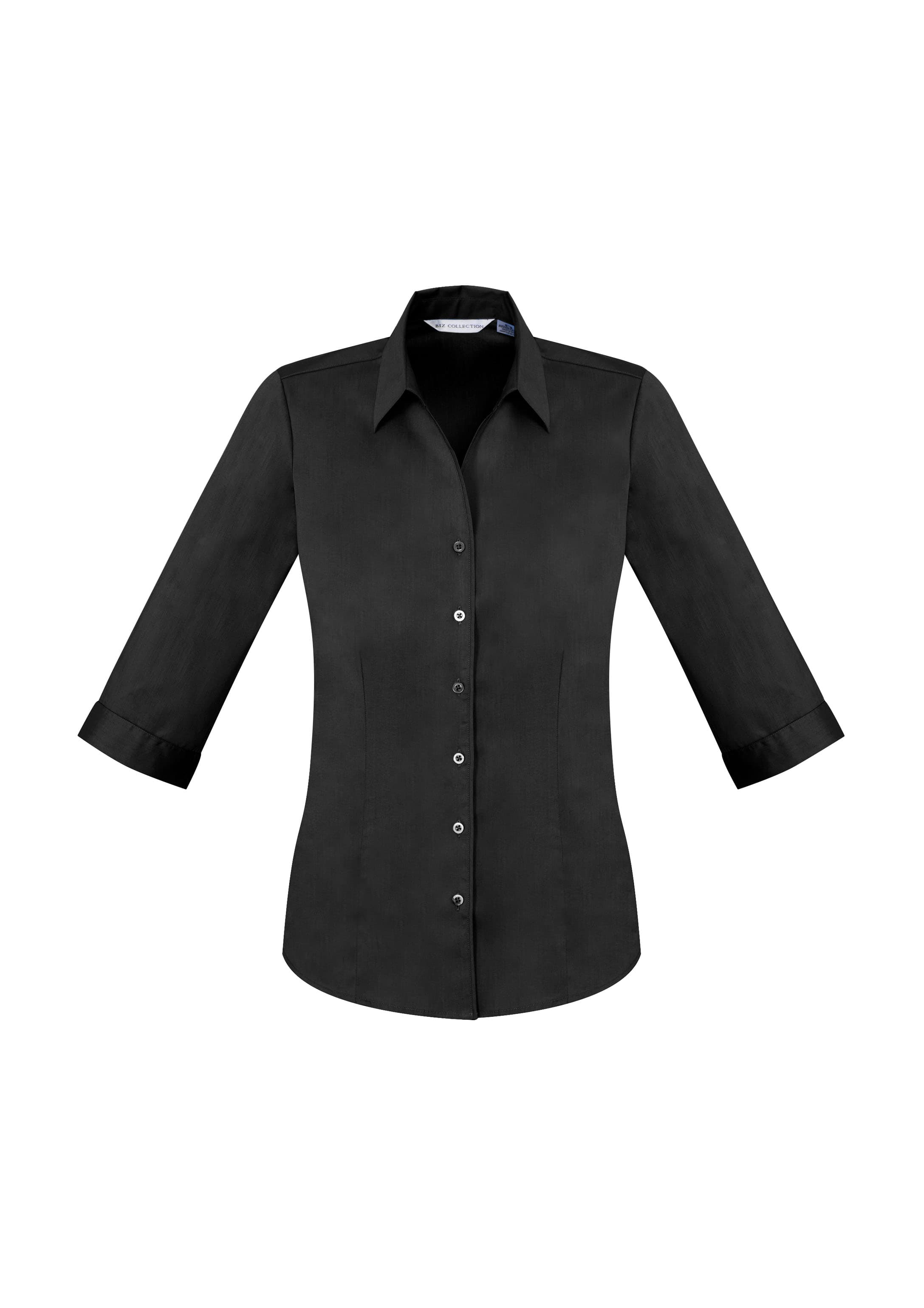 Monaco Womens 3/4 Sleeve Shirt — Black
