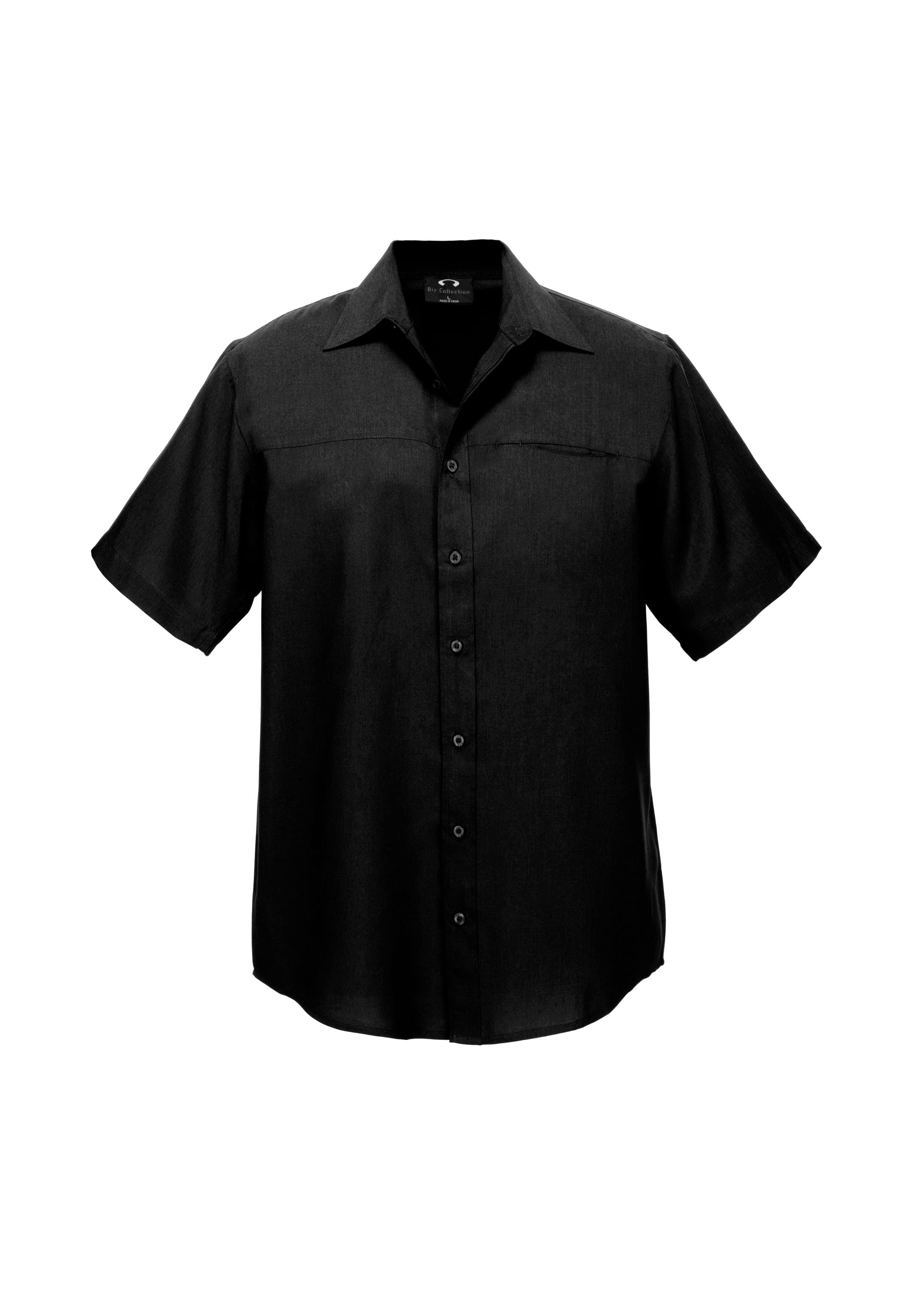 Oasis Mens Short Sleeve Shirt — Black