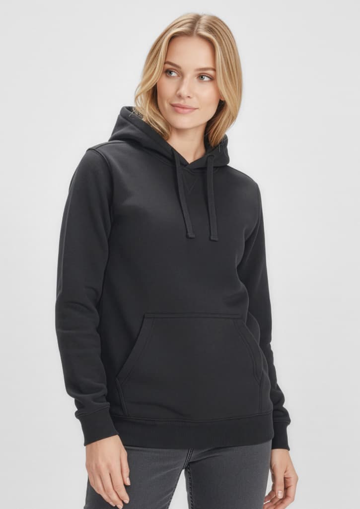 Crew Womens Hoodie — Black