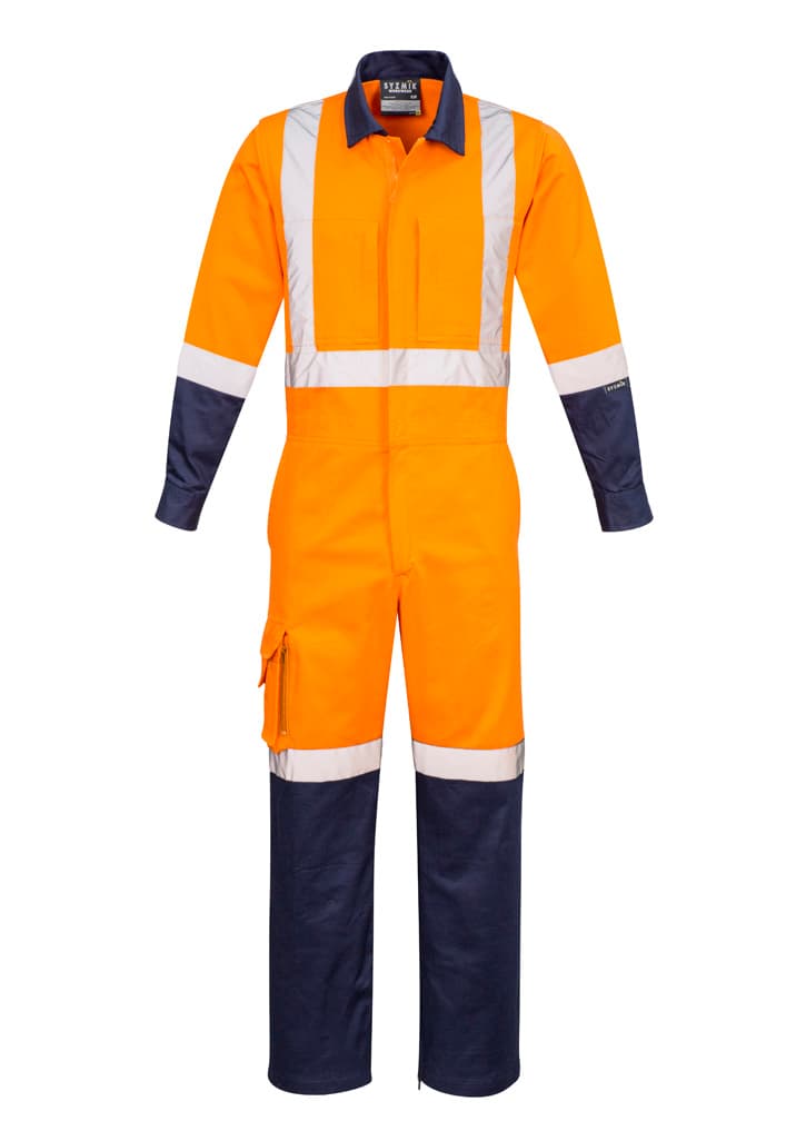 Mens Rugged Cooling TTMC-W17 Overall — Orange/Navy