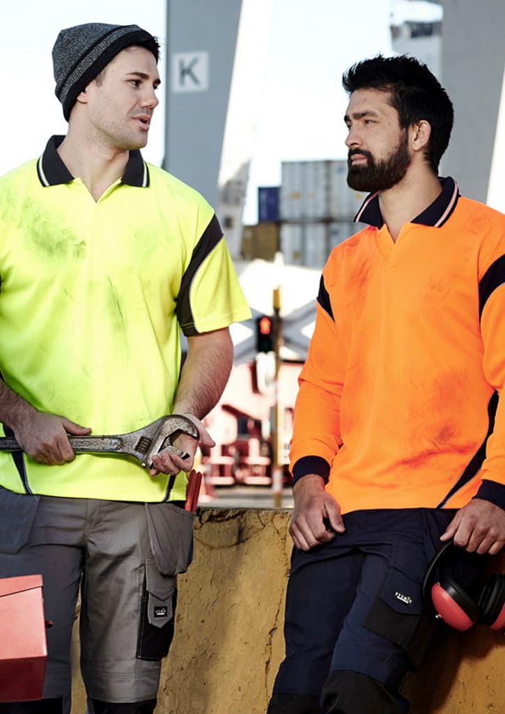 Syzmik Mens Hi Vis Aztec Short Sleeve Polo