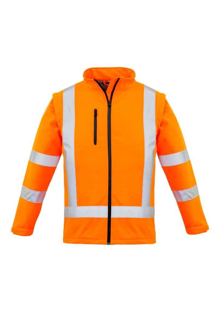 Womens Hi Vis NSW Rail X Back 2 In 1 Softshell Jacket — Orange