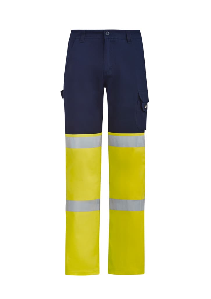 Mens Bio Motion Hi Vis Taped Pant — Yellow/Navy