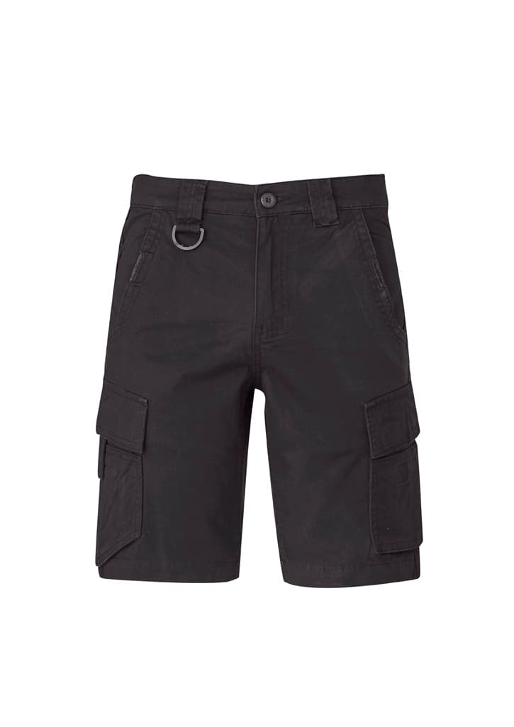 Mens Streetworx Curved Cargo Short — Charcoal