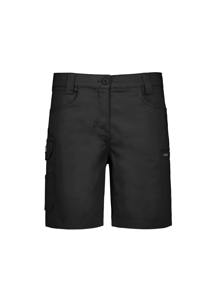 Womens Essential Stretch Cargo Short — Black
