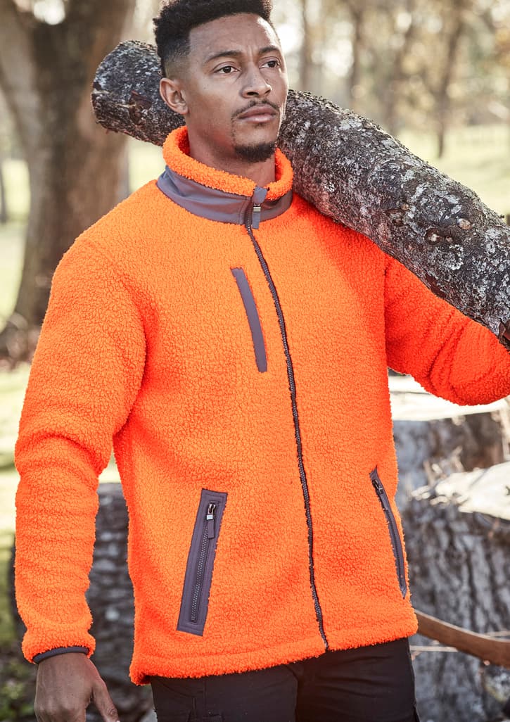 Syzmik Unisex Streetworx Full Zip Sherpa Fleece