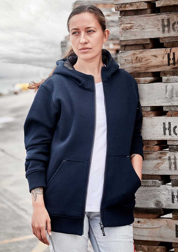 Syzmik Unisex Zip Front Multi-Pocket Hoodie