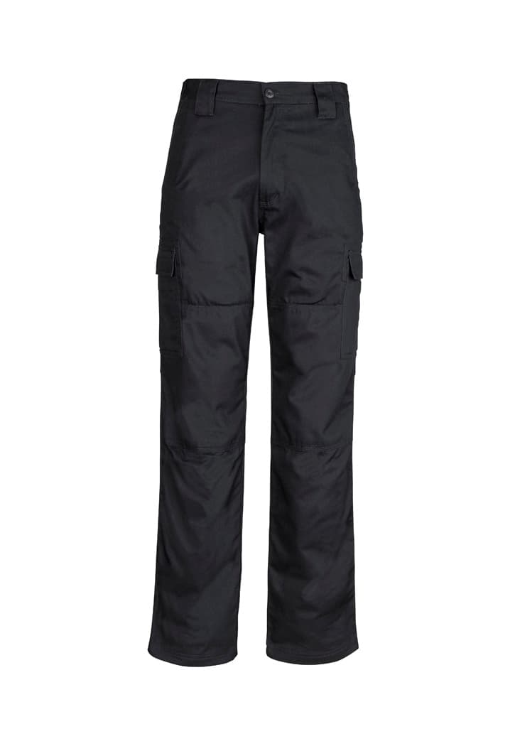 Mens Midweight Drill Cargo Pant (Regular) — Black