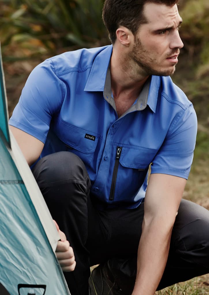 Syzmik Mens Outdoor Short Sleeve Shirt
