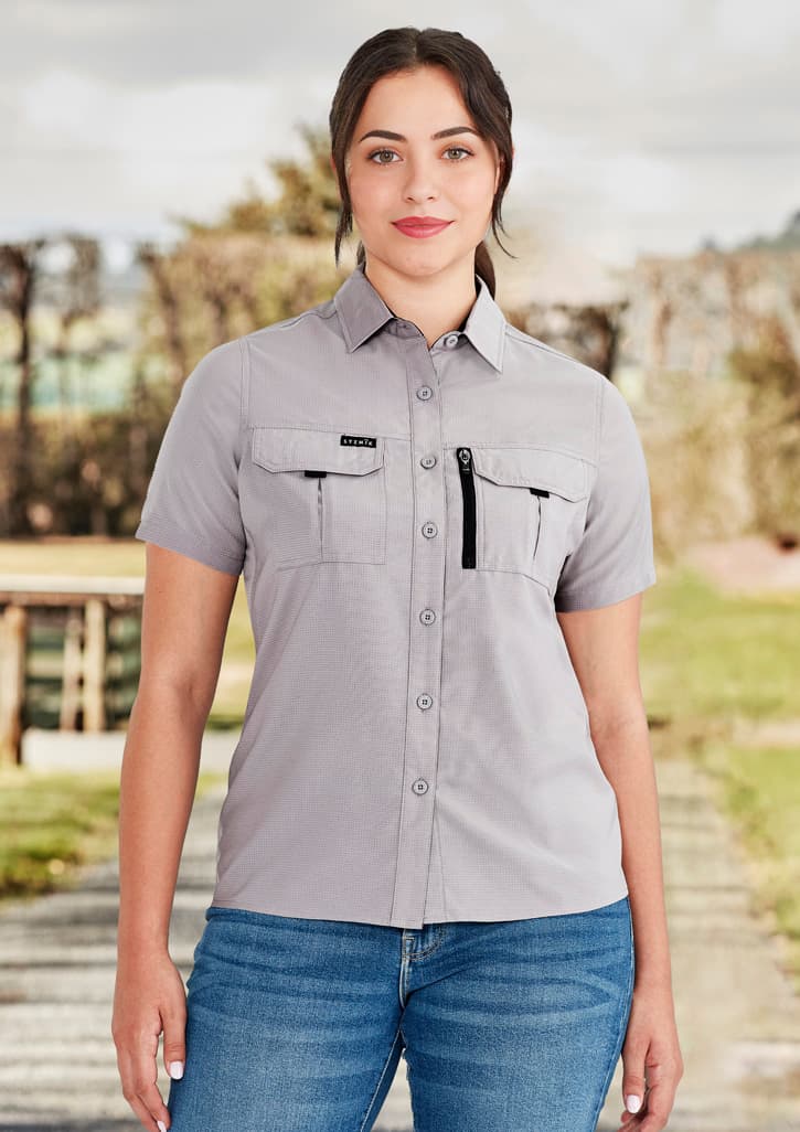 Syzmik Womens Outdoor Short Sleeve Shirt