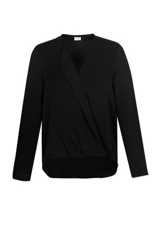 Biz Collection Lily Womens Hi-Lo Blouse
