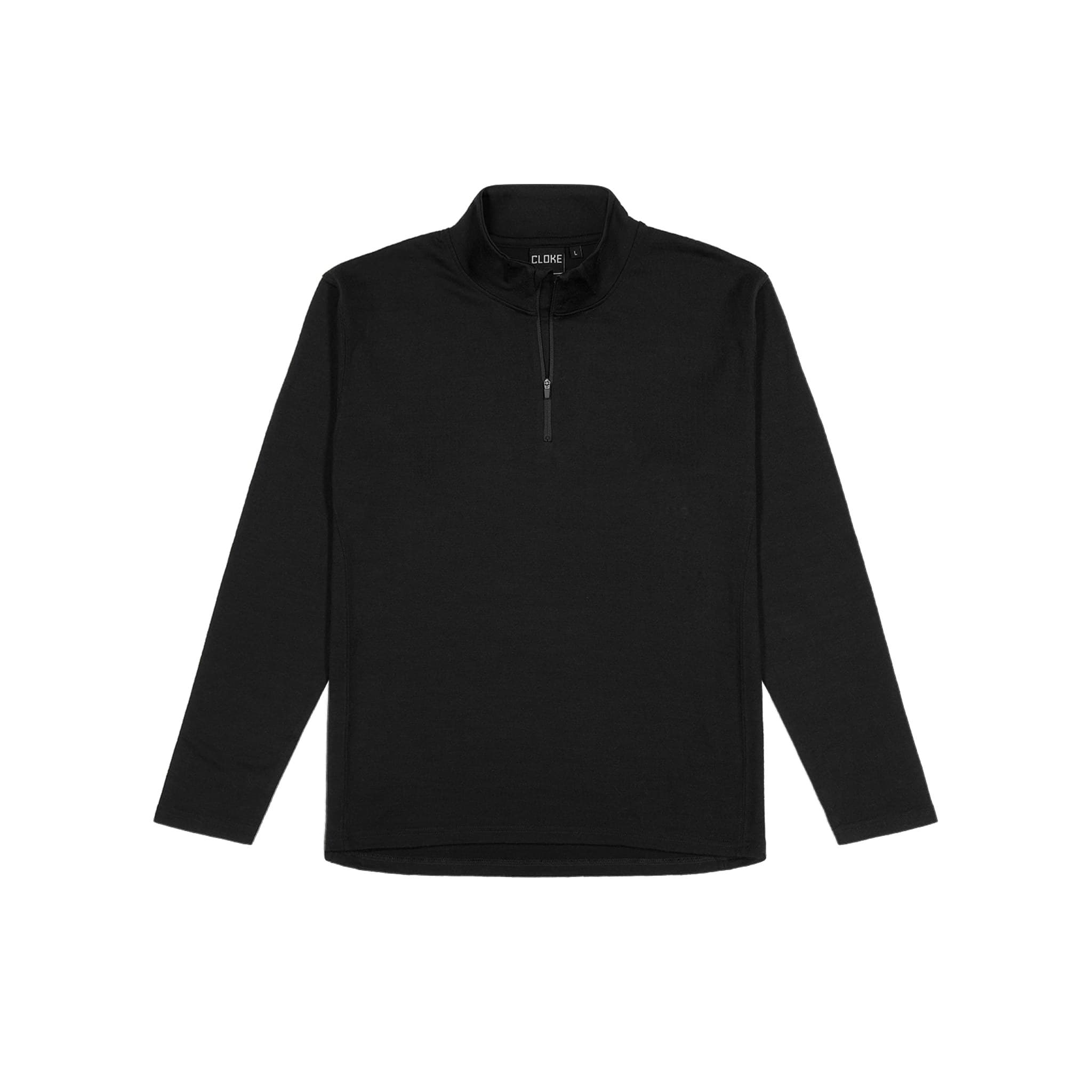 Alpine Merino 1/2 Zip - Mens — Black