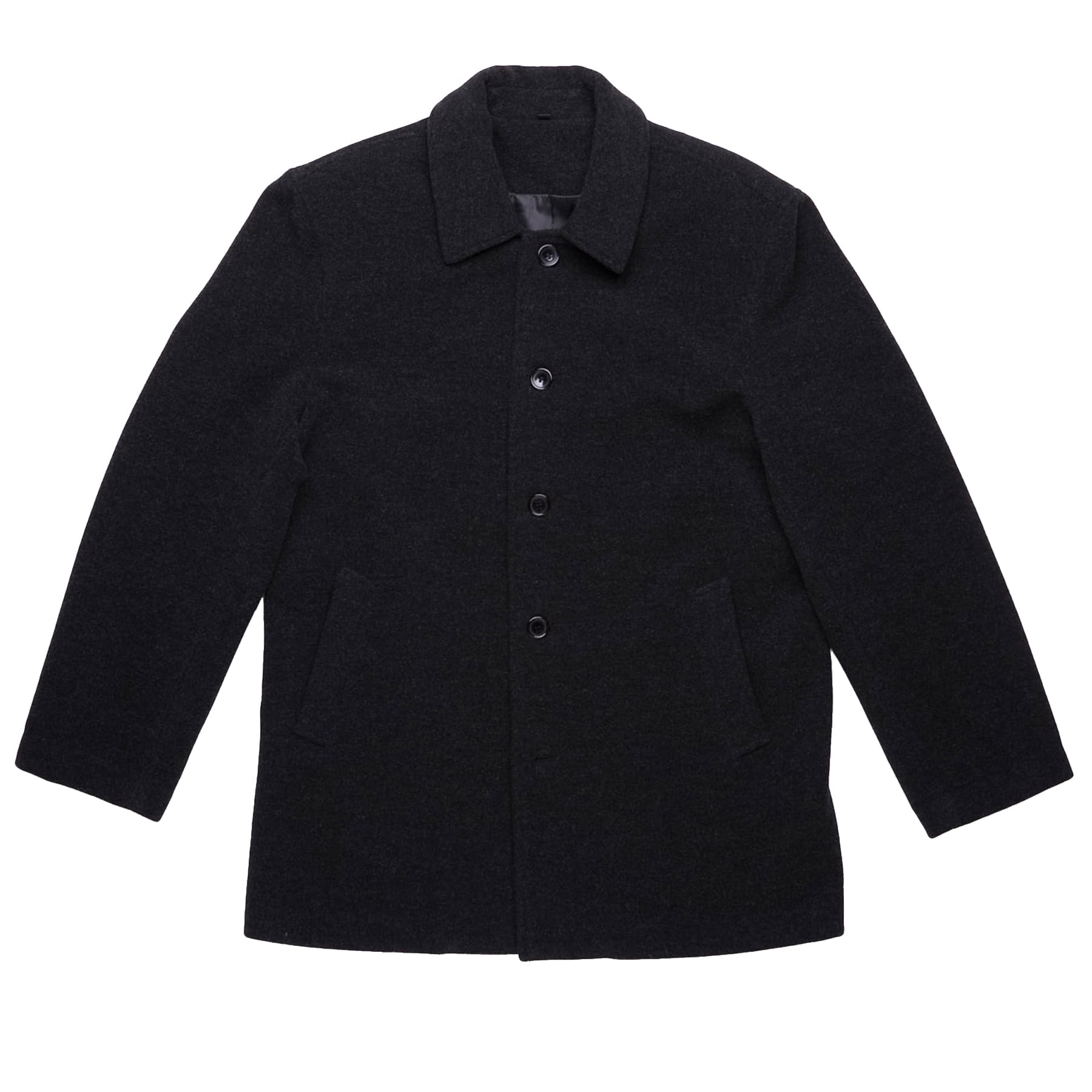 Plaza Melton Wool Jacket — Charcoal