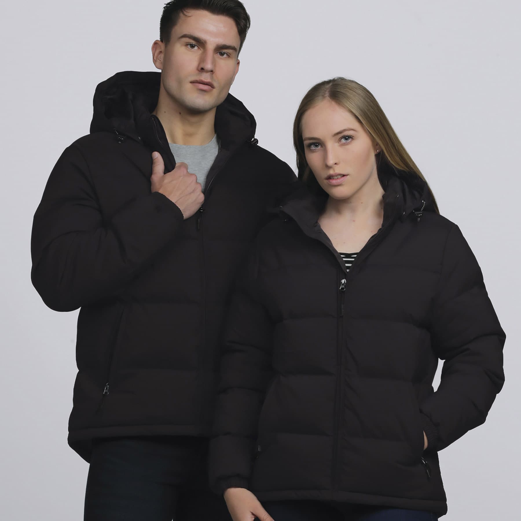 smpli Edge Puffa Jacket — Black