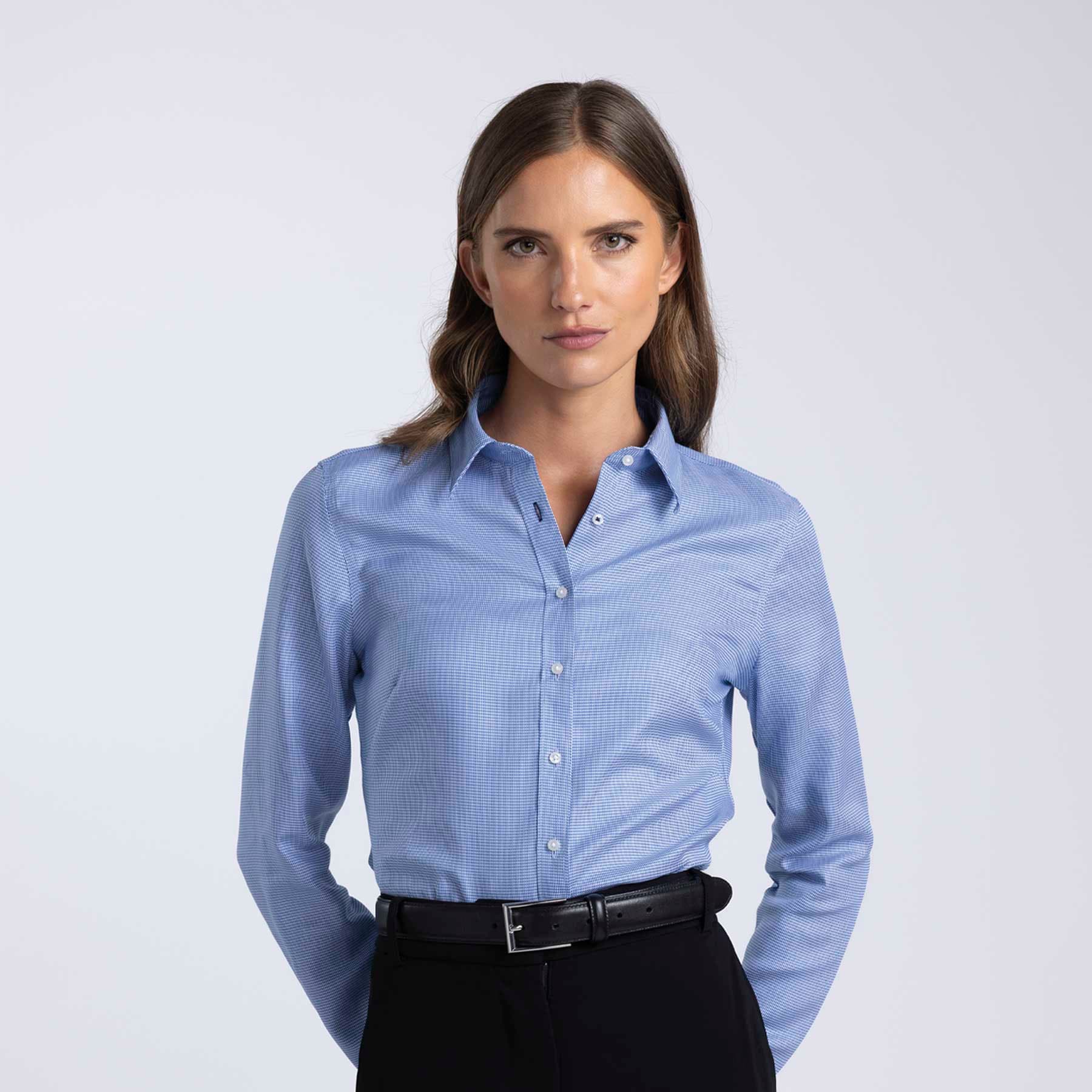 Barkers Corporate Quadrant Shirt – Womens — Cobalt Blue
