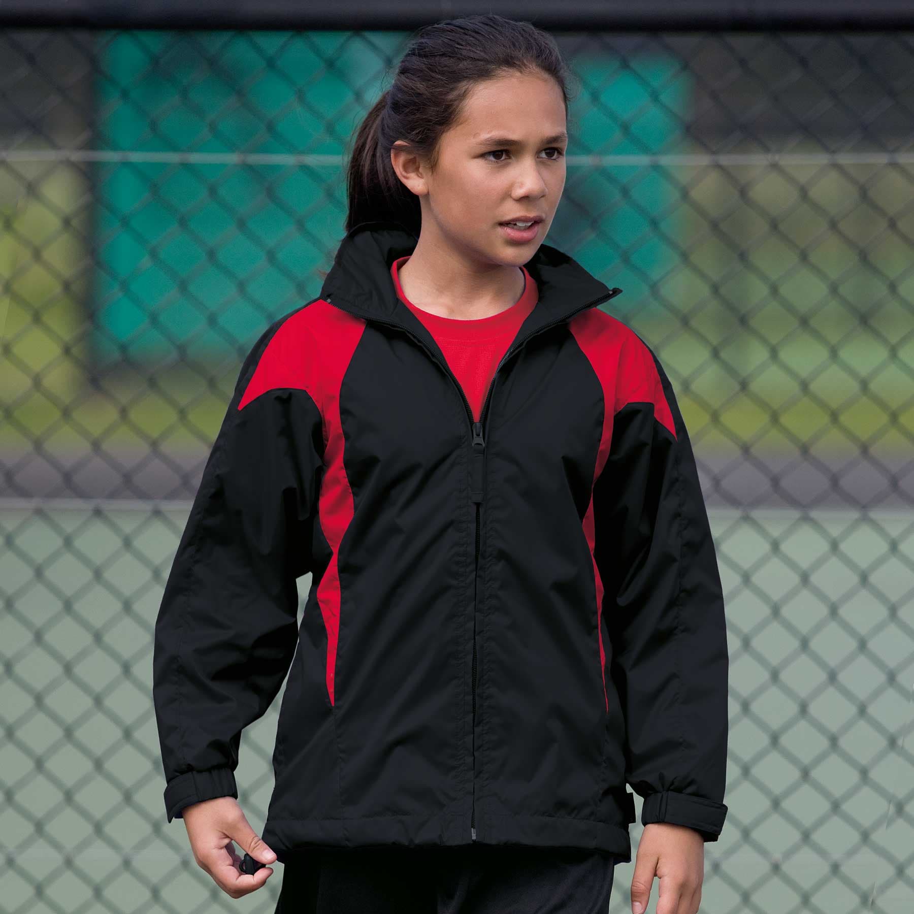 Youth Spliced Zenith Jacket — Black/Charcoal