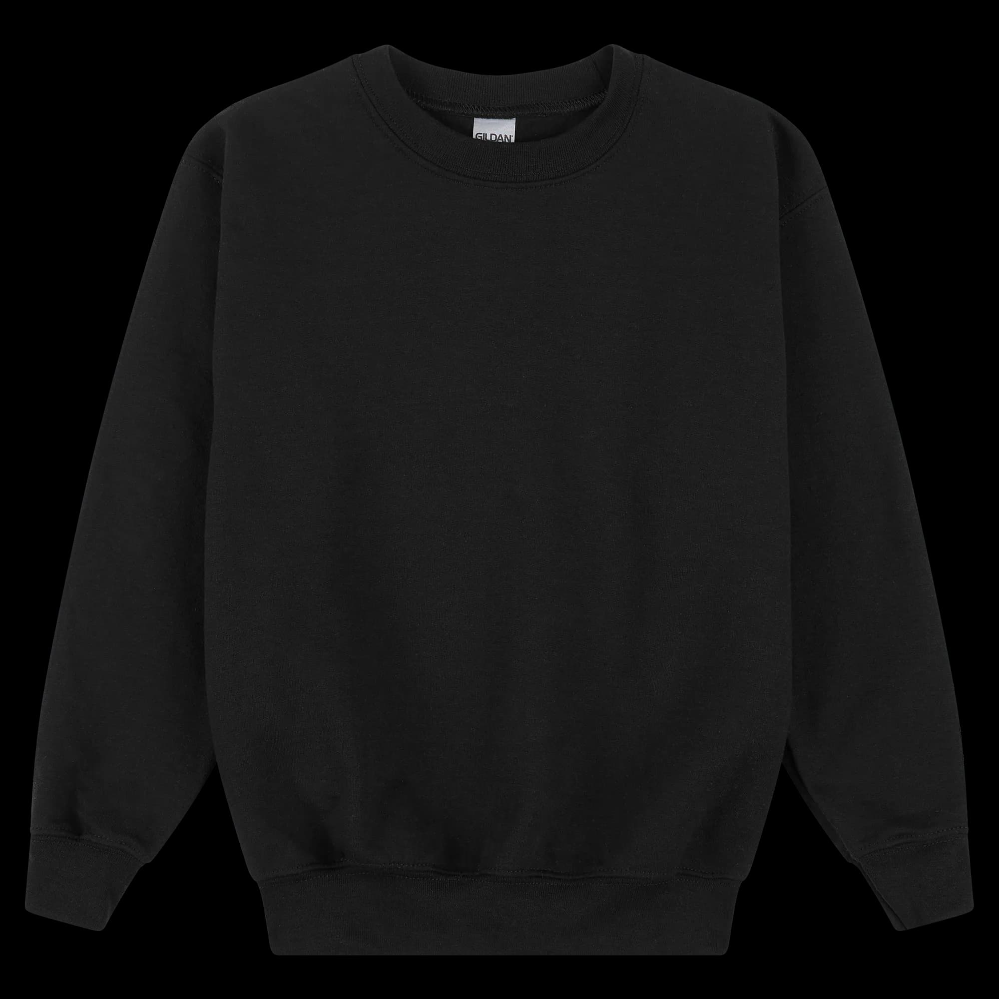 18000B Gildan Heavy Blend Youth Sweatshirt — Black