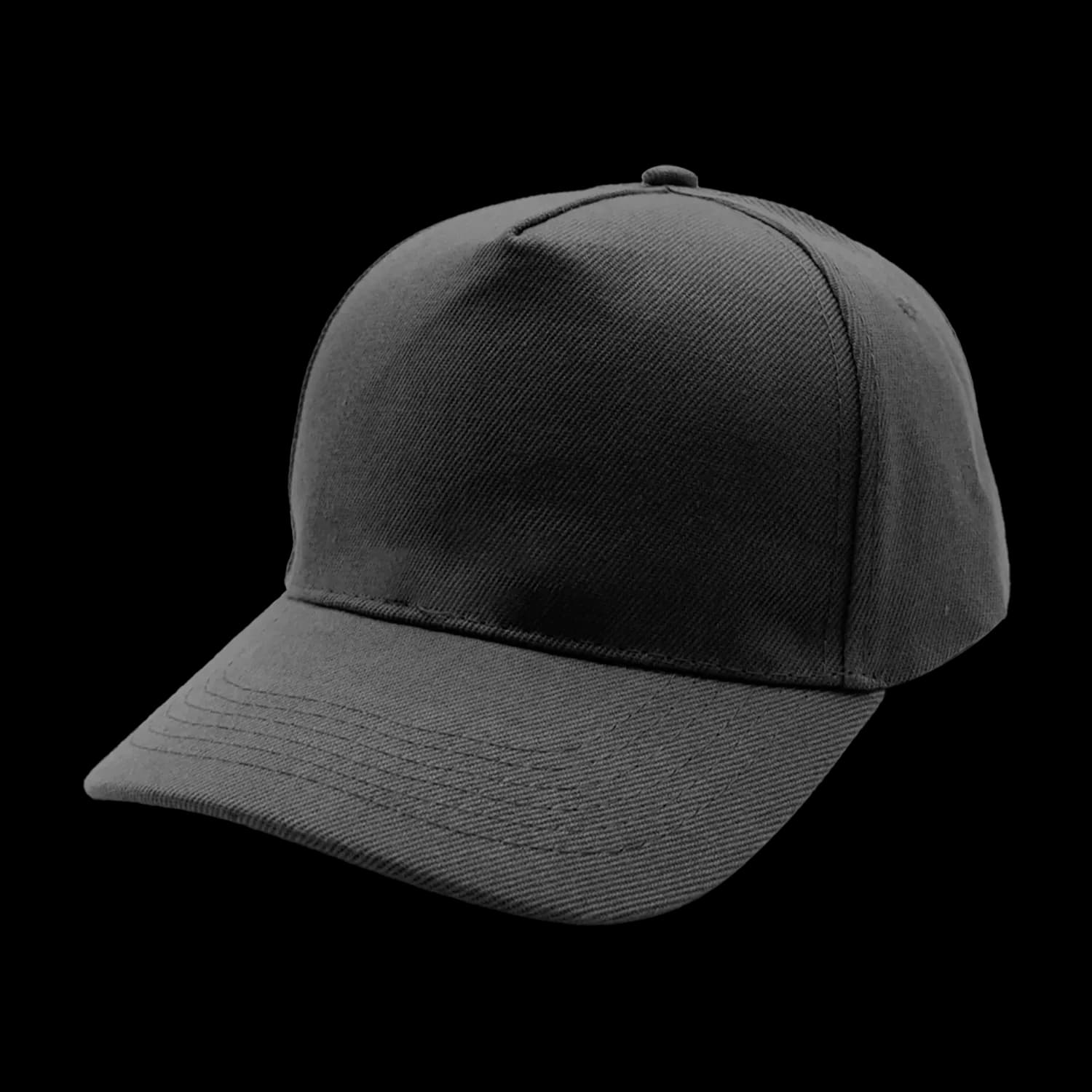 V5038 Headwear24 Fade Resistant 5 Panel Cap — Black