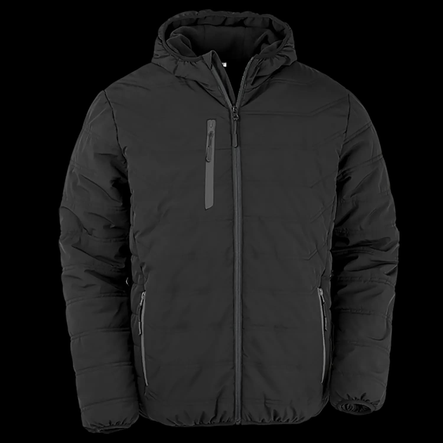 R240X Result Recycled Padded Winter Jacket — Black / Black