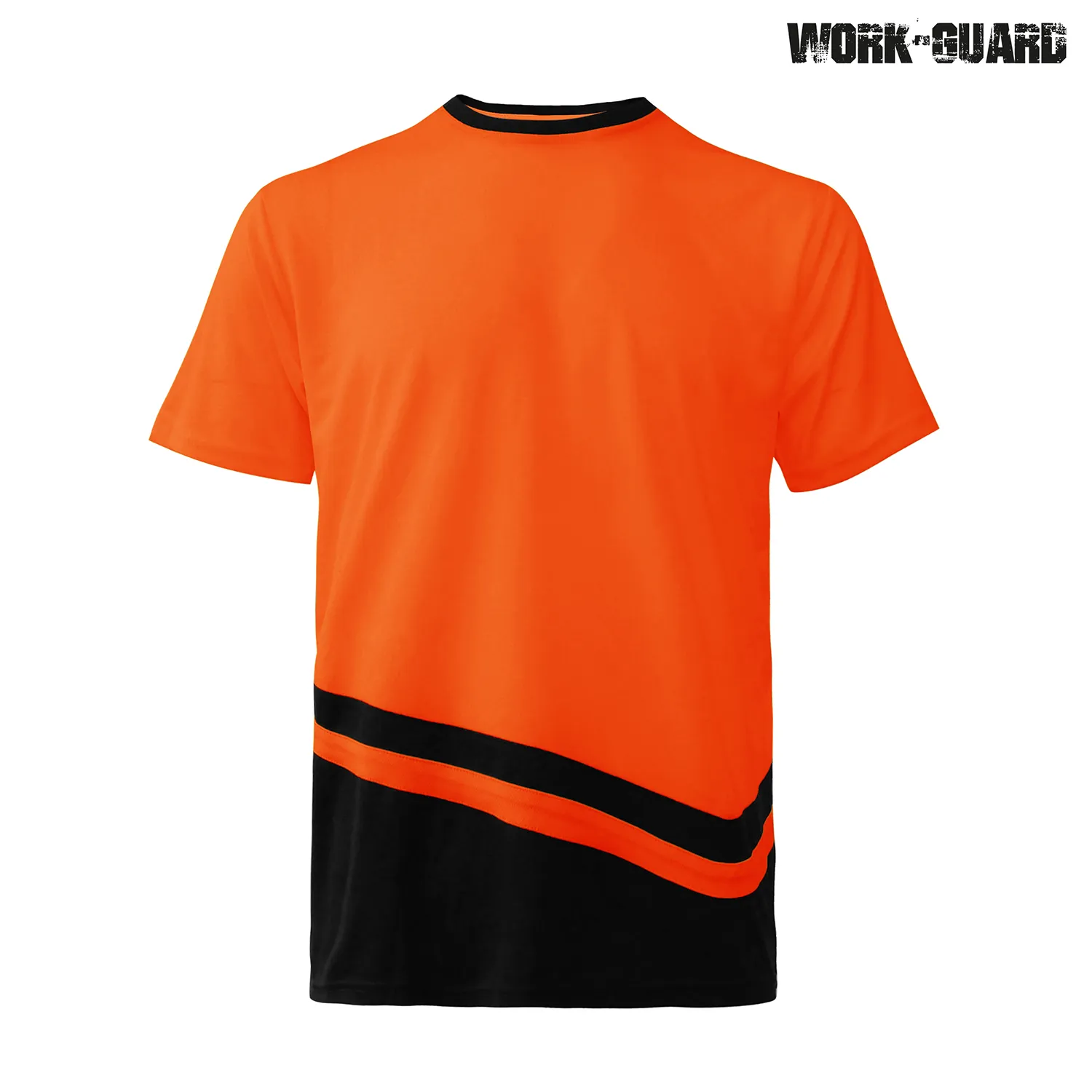 R464X Work-Guard Peak Performance T-Shirt — Safety Orange/Black