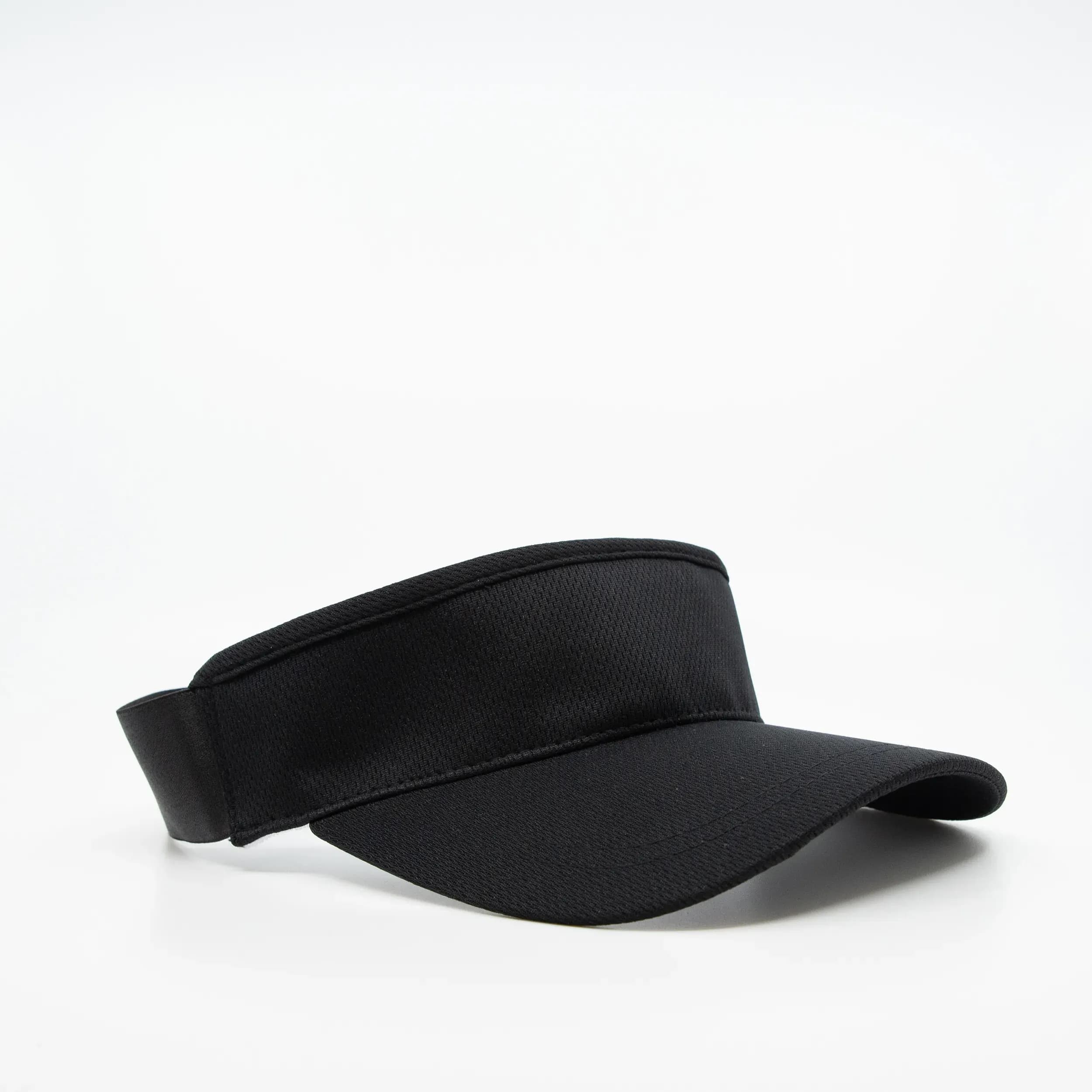S15502 Headwear24 Athlete Elastic Visor — Black