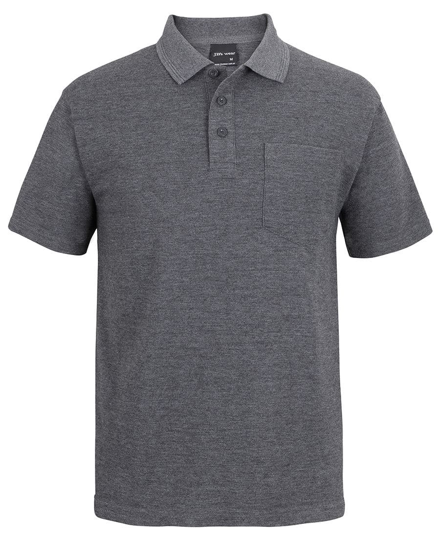 JB's Wear 210 Pocket Polo Charcoal Marle -S