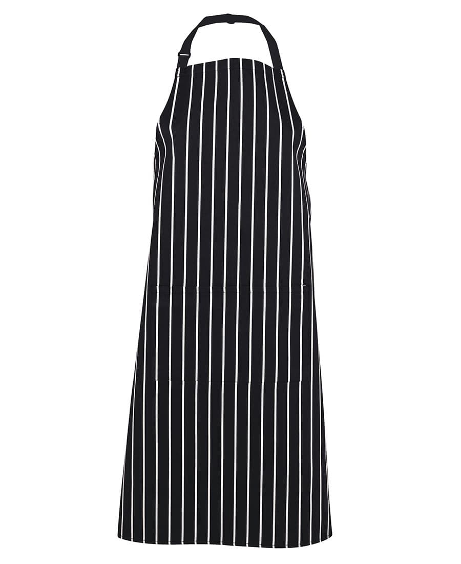 JB's BIB STRIPED APRON — Black/White