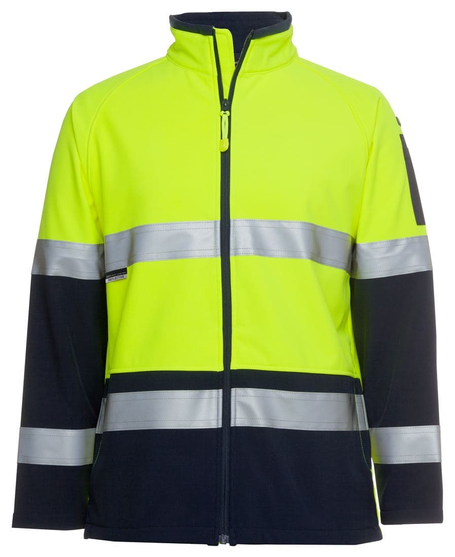 JB's HV 4602.1 (D+N) SOFTSHELL JACKET — Lime/Navy
