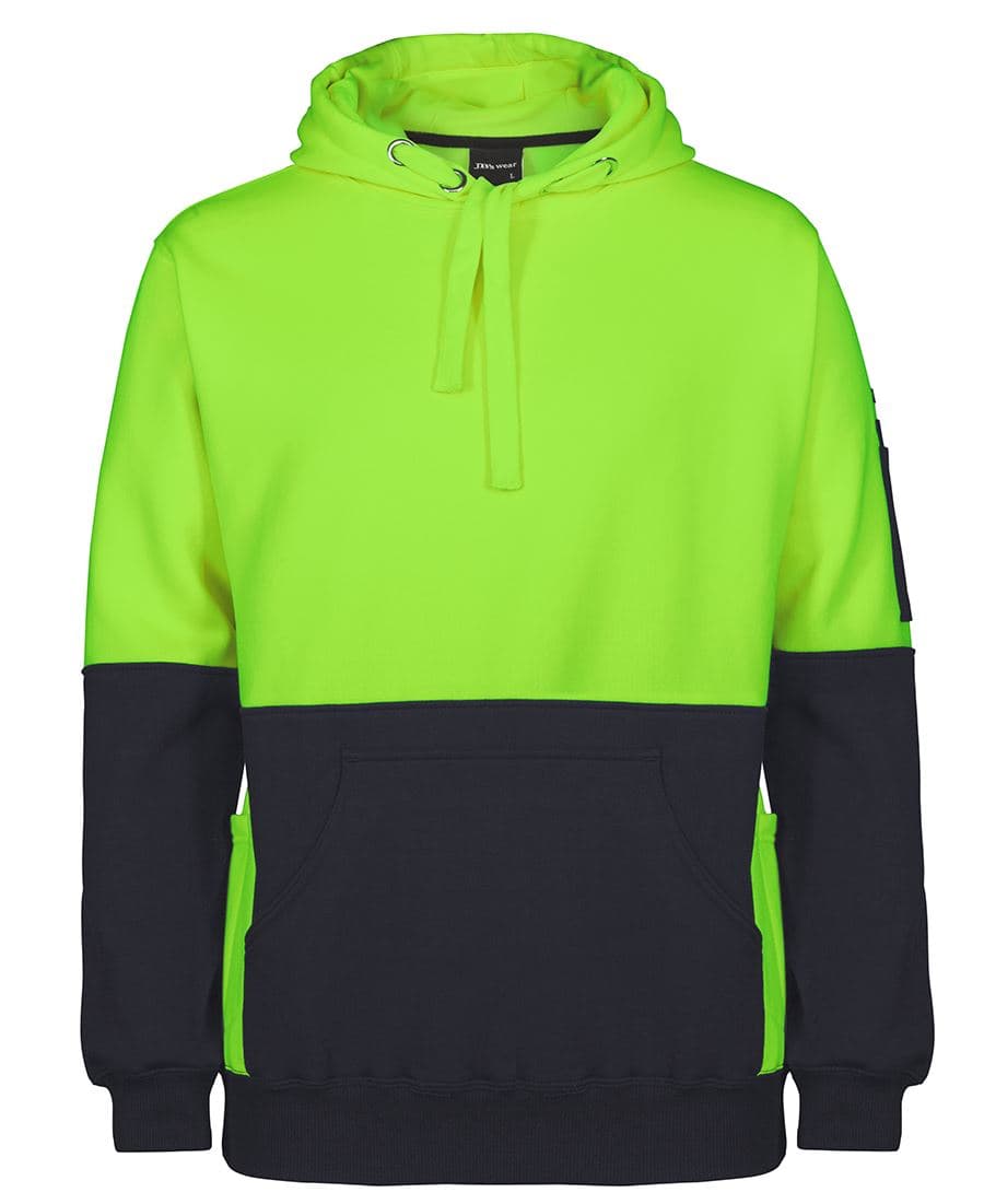 JB's HV 330G PULL OVER HOODIE — Lime/Black