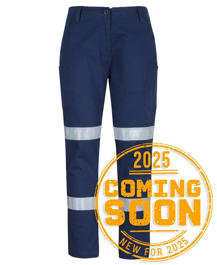 JB's LDS MULTI PKT STRETCH TWILL PANT WITH D+N TAPE NAVY-06 — Navy