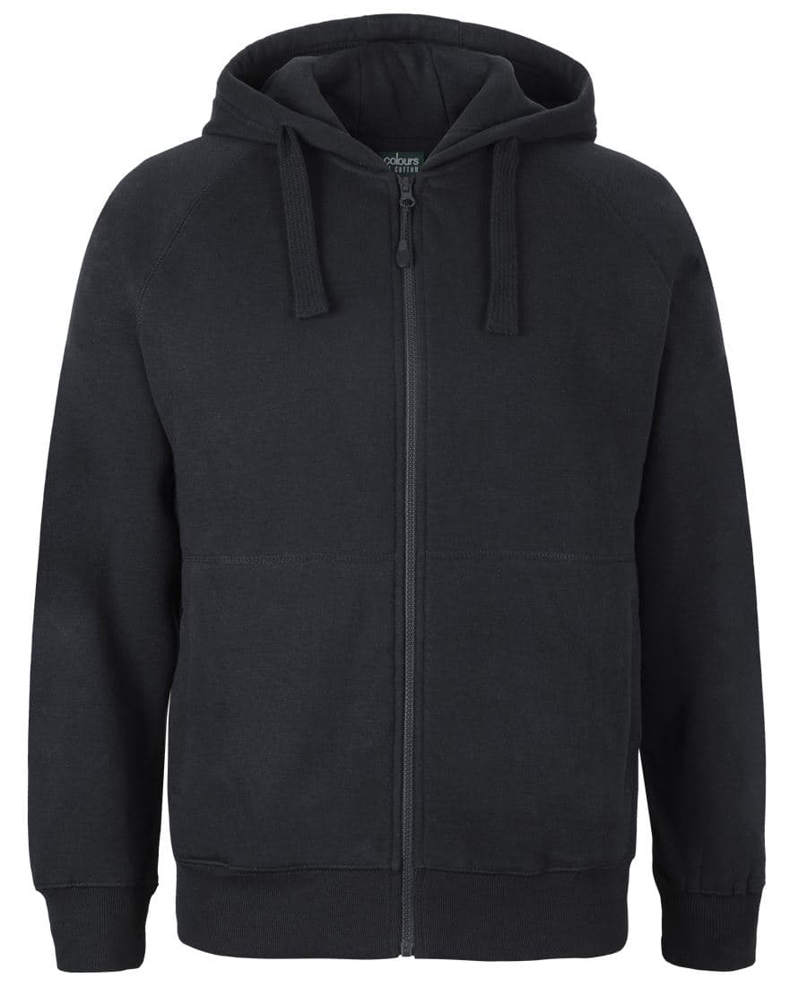 Colours of Cotton Kids Full Zip Fleecy Hoodie Black -06