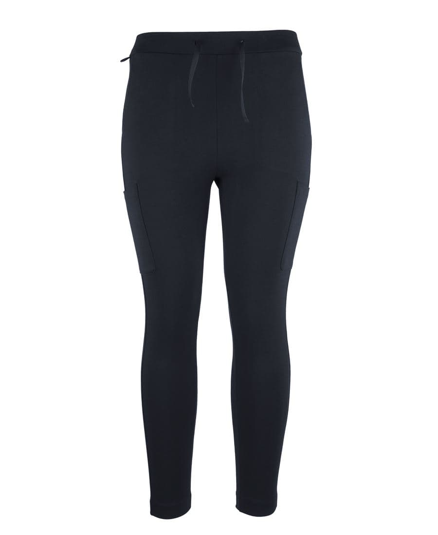 JB's LADIES STRETCH POCKET PONTE PANT — Black