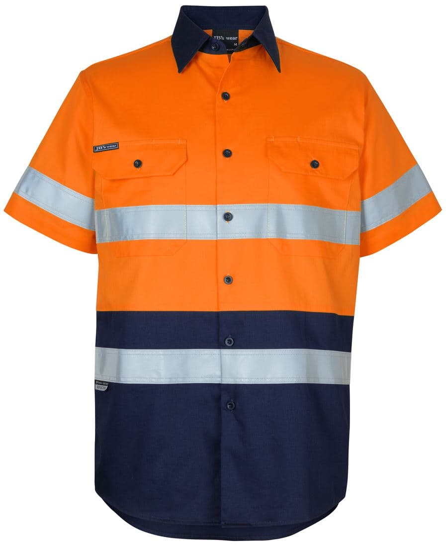 JB's HV (D+N) S/S 150G W/SHIRT — Orange/Navy