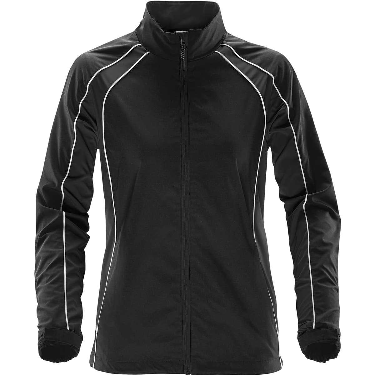 WOMEN'S WARRIOR TRAINING JACKET — Black,Black,White