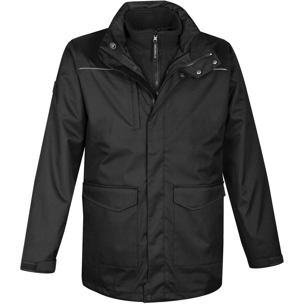 MENS VORTEX HD 3-IN-1 SYSTEM PARKA — Black