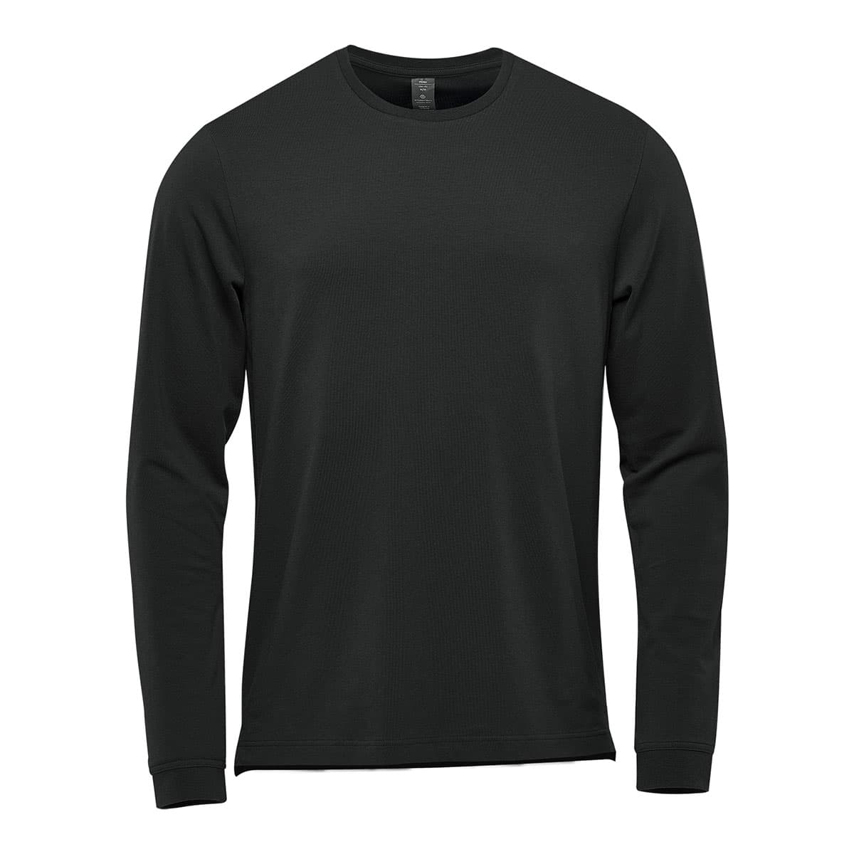 MENS MONTEBELLO L/S TEE WHITE-XS — Black