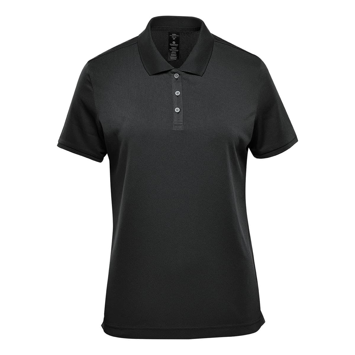 WOMENS SIROCCO SPORTS POLO — Black